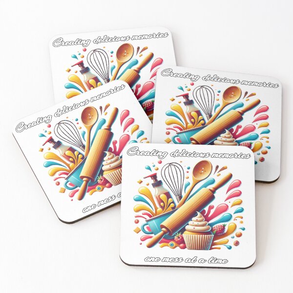 Item preview, Creating Delicious Memories - Funny Baking Quote, Cute Kitchen Gift designed and sold by LilMessyKitchen.