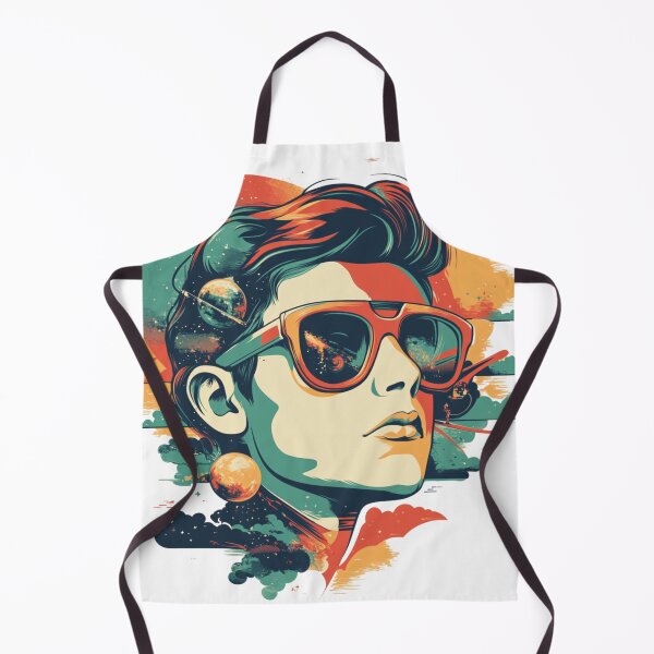 Item preview, Retro Space Explorer – Vintage Sci-Fi Portrait designed and sold by VividCore.