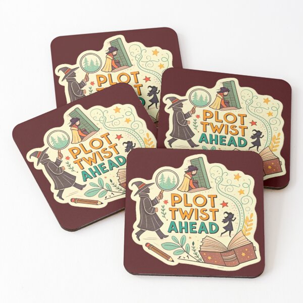 Item preview, Plot Twist Ahead, Quirky Text With A Mystery Book Theme, Bookish Decoration, Book Lovers Gifts, Kindle Stickers, Reading Stickers designed and sold by PixelStoneDesign .