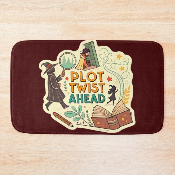 Item preview, Plot Twist Ahead, Quirky Text With A Mystery Book Theme, Bookish Decoration, Book Lovers Gifts, Kindle Stickers, Reading Stickers designed and sold by PixelStoneDesign .