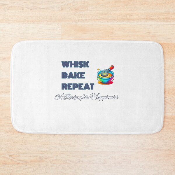 Item preview, Whisk Bake Repeat - Funny Baking Quote, Cute Kitchen & Pastry Chef Gift designed and sold by LilMessyKitchen.