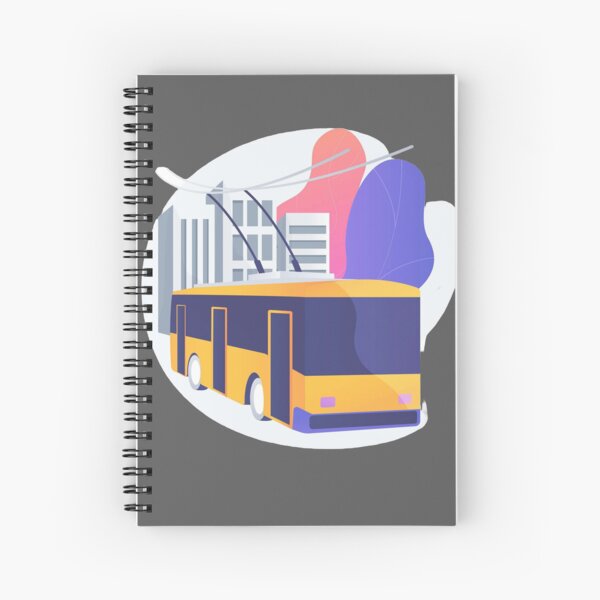 Aperçu de l'œuvre Dessin d'un trolleybus dans la ville créée et vendue par ChernivtsiSkoda.