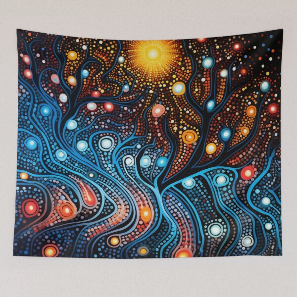 Item preview, Aboriginal Authentic Art - Sun Fire Miracles designed and sold by GrinGalore.