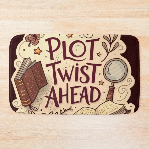 Item preview, Plot Twist Ahead, Quirky Text With A Mystery Book Theme, Bookish Decoration, Book Lovers Gifts, Kindle Stickers, Reading Stickers designed and sold by PixelStoneDesign .