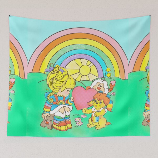 Item preview, 80s Rainbow Girl Puppy Brite Valentine designed and sold by Shiny Plastic Rainbow.
