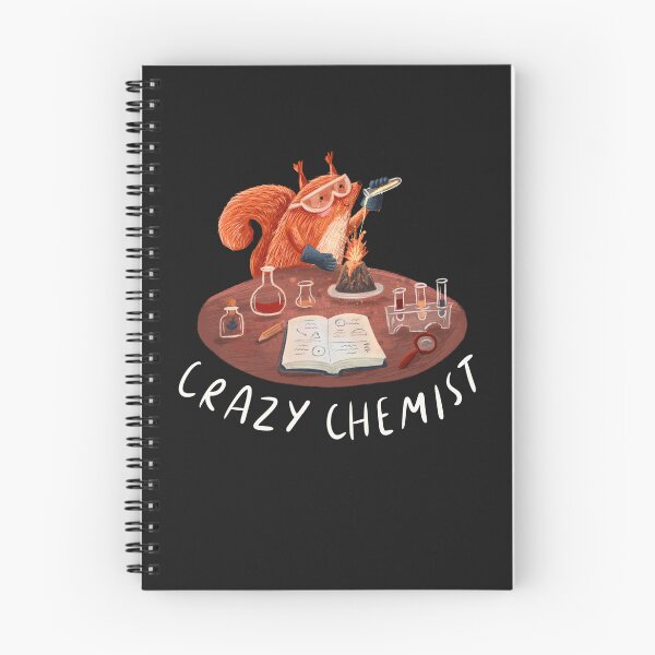 Item preview, Crazy chemist design with a cute squirrel running tests designed and sold by volhakaliaha.