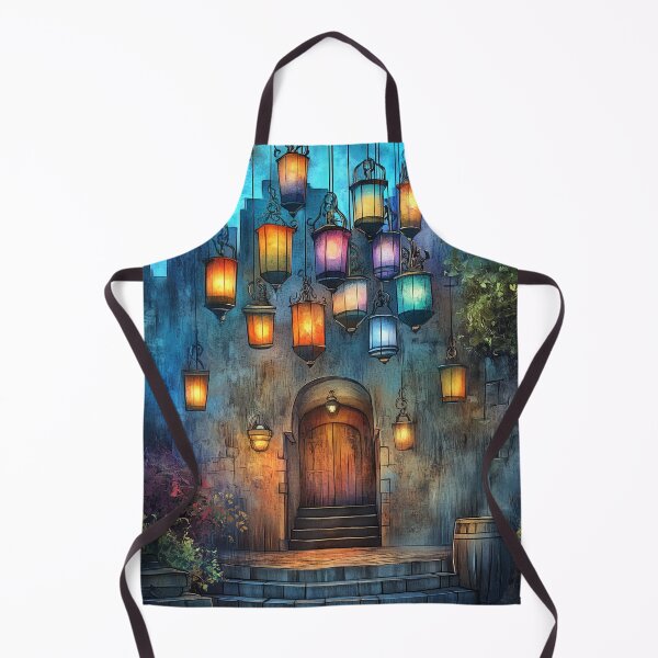 Item preview, Enchanted Tavern Entrance - Magical Lantern Fantasy Art designed and sold by TheSillySartor.