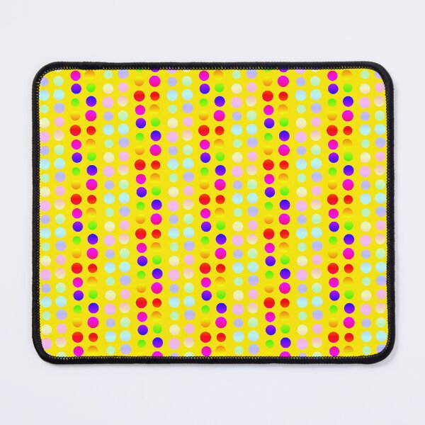 Item preview, Yellow multicolor dots geometric pattern designed and sold by lausn.