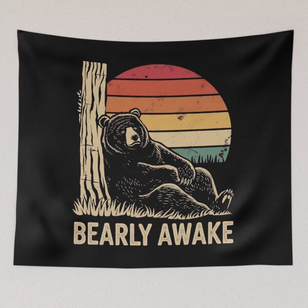 Item preview, Grizzly Bear - Bearly Awake designed and sold by MALIKABO.