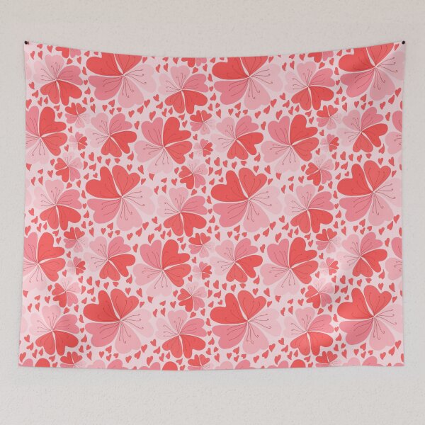 Item preview, Blooming love hearts floral designed and sold by mitalim.