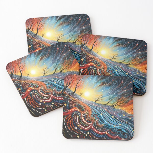 Item preview, Aboriginal Inspired Dot Art - Mirage designed and sold by GrinGalore.