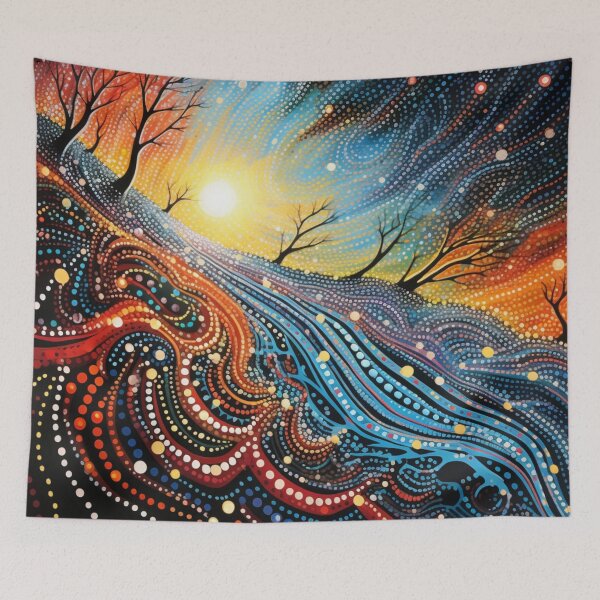 Item preview, Aboriginal Inspired Dot Art - Mirage designed and sold by GrinGalore.
