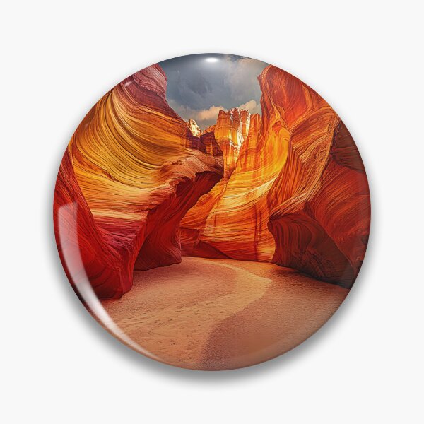 Item preview, Vibrant canyon with stunning natural rock formations designed and sold by Artessie.