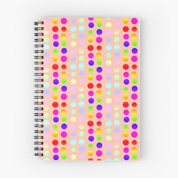 Item preview, Pink rainbow multicolor dots geometric pattern designed and sold by lausn.