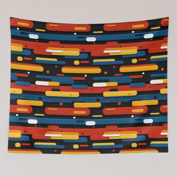 Item preview, Playful Horizontal Stripes in Bright, Contrasting Hues designed and sold by Piotrek0001.
