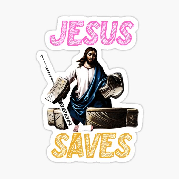 Item preview, Jesus Saves (White) designed and sold by Perlenstrasse.