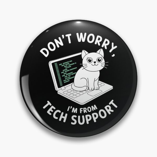 Item preview, Funny Tech Support Cat IT Humor Laptop Cybersecurity Software designed and sold by w1ckerman.