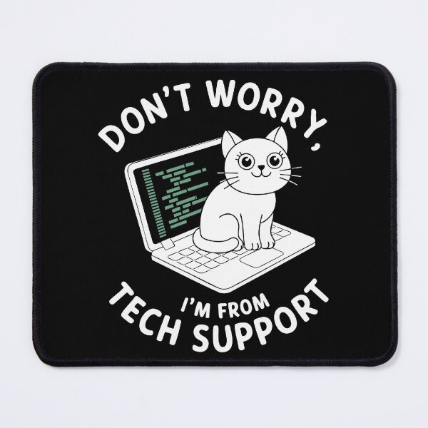 Item preview, Funny Tech Support Cat IT Humor Laptop Cybersecurity Software designed and sold by w1ckerman.