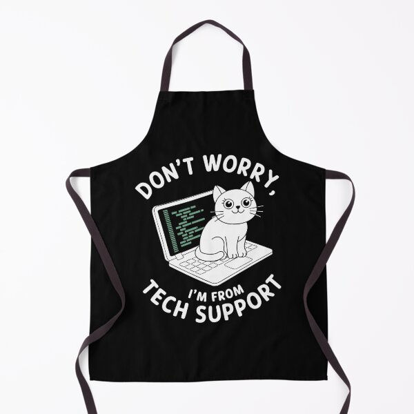 Item preview, Funny Tech Support Cat IT Humor Laptop Cybersecurity Software designed and sold by w1ckerman.