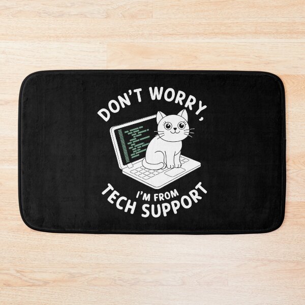 Item preview, Funny Tech Support Cat IT Humor Laptop Cybersecurity Software designed and sold by w1ckerman.