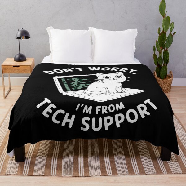 Item preview, Funny Tech Support Cat IT Humor Laptop Cybersecurity Software designed and sold by w1ckerman.