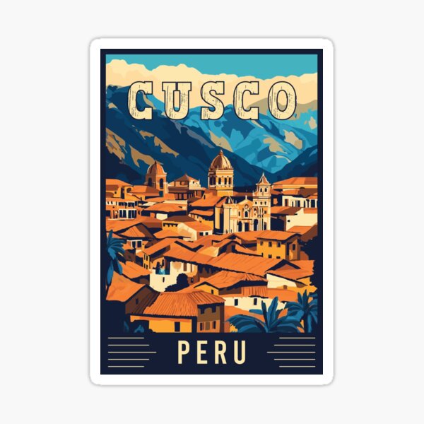 Item preview, Experience Vibrant Cusco in Peru - Travel Art designed and sold by turtlestart.