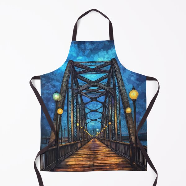 Item preview, Midnight Bridge Crossing - Industrial Romance Art designed and sold by TheSillySartor.