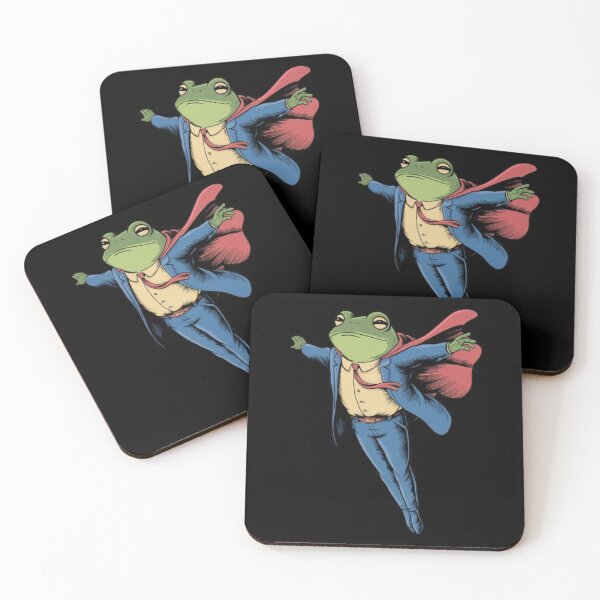 Item preview, The Flying Frog Hero: A Whimsical Leap into Adventure designed and sold by SztylishDesigns.