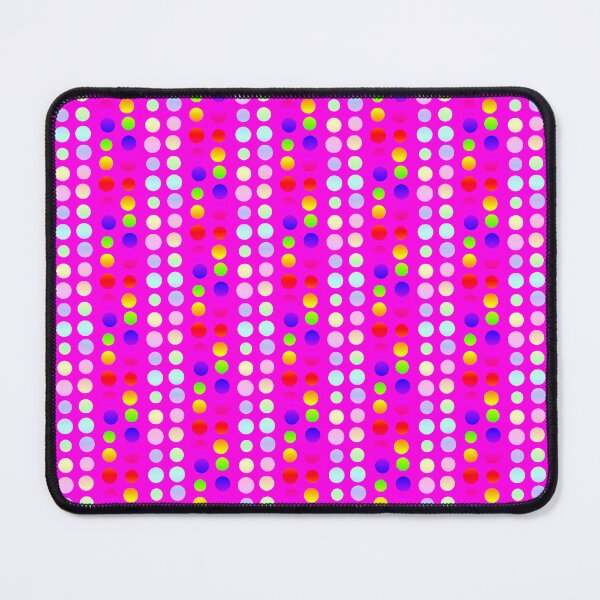 Item preview, Pink magenta rainbow multi color dots geometrical pattern designed and sold by lausn.