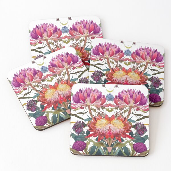 Item preview, Waratah Collage by Julie Lynch designed and sold by julielynchart.