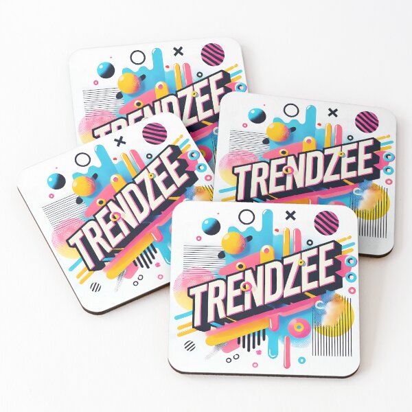 Item preview, TrenndZee Trendy Typography Meets Colorful Geometry designed and sold by Thai Vibe Studio.