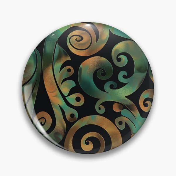 Item preview, New Zealand Paua Māori Pattern Koru Design 321 designed and sold by GrinGalore.