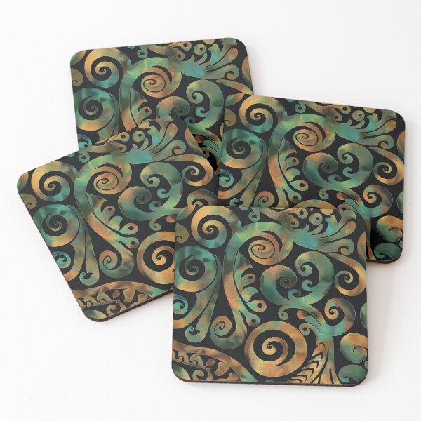 Item preview, New Zealand Paua Māori Pattern Koru Design 321 designed and sold by GrinGalore.