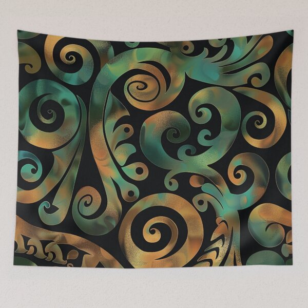 Item preview, New Zealand Paua Māori Pattern Koru Design 321 designed and sold by GrinGalore.