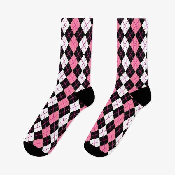 Item preview, Pink Black White Argyle Pattern Design  designed and sold by PatternTitan.