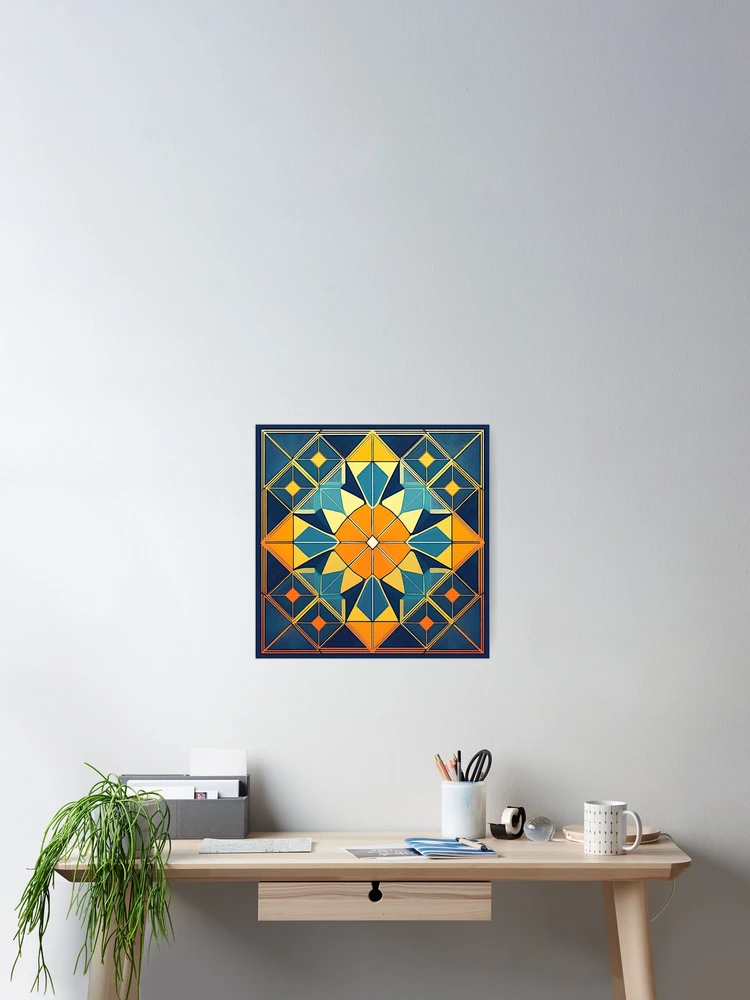 Thumbnail 2 of 3, Poster, Geometric Pattern designed and sold by ViaARTfactory.