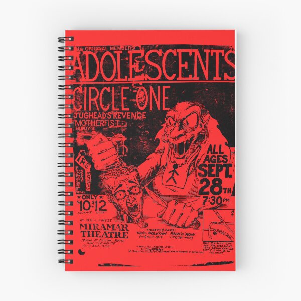 Item preview, Adolescents grunge band poster designed and sold by FriskySloths.