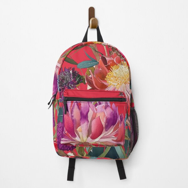 Item preview, Waratah Collage on Red by Julie Lynch designed and sold by julielynchart.