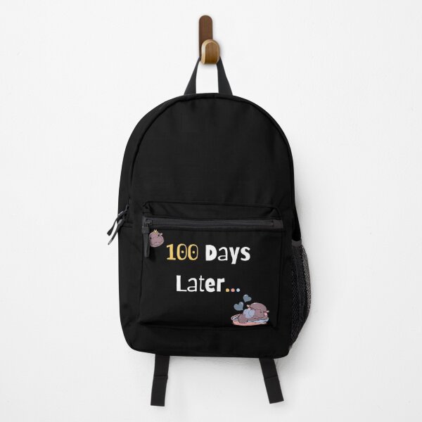 Item preview, '100 Days Later' Funny T-Shirt Moo Deng Hippo Cute 100 Days of School for teacher, student, kids designed and sold by Merch Your Vibes.