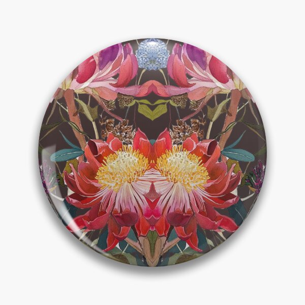 Item preview, Copy of Waratah Collage on Charcoal by Julie Lynch designed and sold by julielynchart.