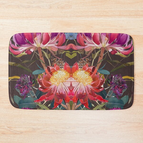 Item preview, Copy of Waratah Collage on Charcoal by Julie Lynch designed and sold by julielynchart.