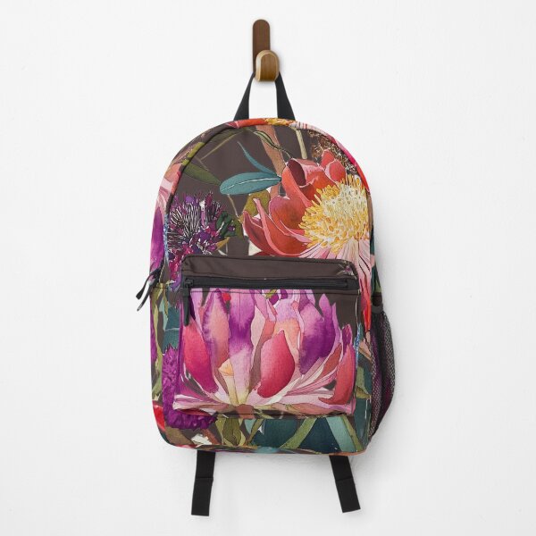 Item preview, Copy of Waratah Collage on Charcoal by Julie Lynch designed and sold by julielynchart.