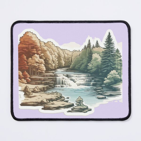 Item preview, Cuyahoga Valley National Park 3D Sketch – Scenic Ohio Nature Design, designed and sold by PaintMeWorld.