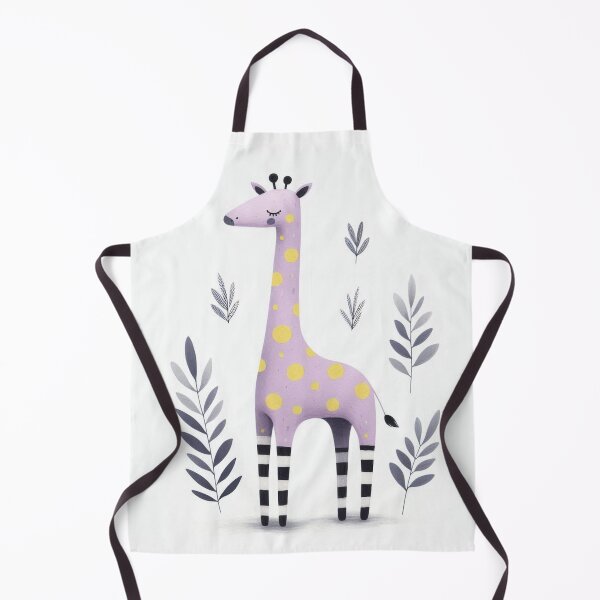 Item preview, A whimsical illustration of happy giraffe designed and sold by Beyondnote-Art.