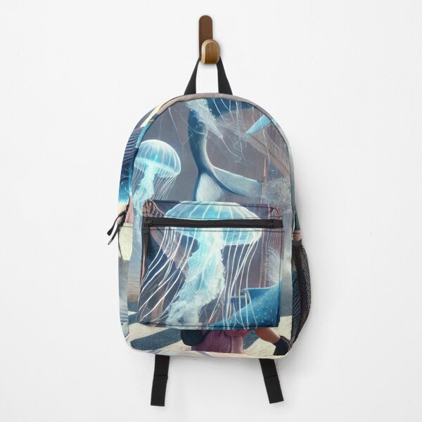 Item preview, Whale and Jellyfish in a Surreal Urban World designed and sold by carries-anatomy.