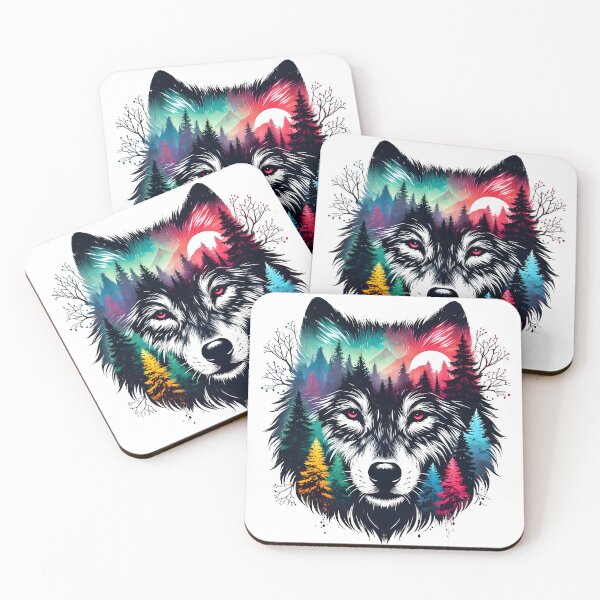 Item preview, wolf pack, wild wolves designed and sold by TrueArtVibes.