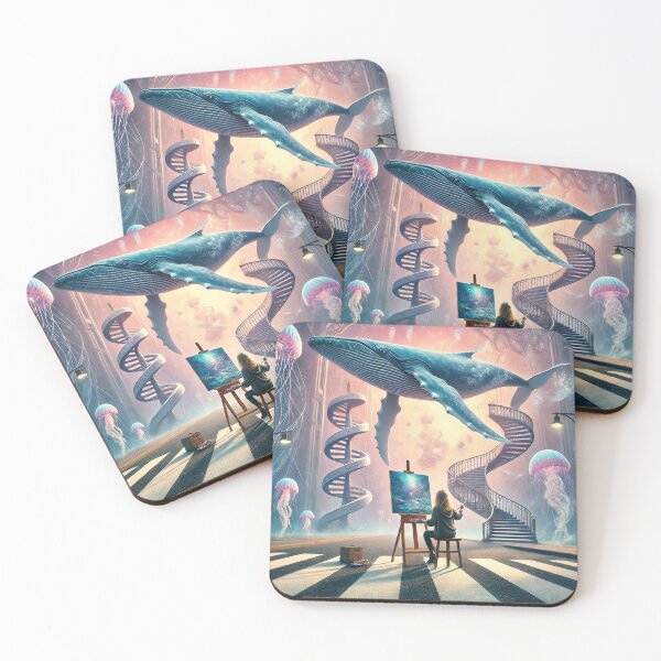 Item preview, Surreal World with a Majestic Whale designed and sold by carries-anatomy.