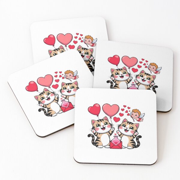 Item preview, Cat in Love | Love and Friendship | Celebrating Valentine's Day | Love at Gobble Gala designed and sold by Kids GobbleGala.