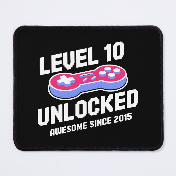 Item preview, Level 10 Unlocked Gamer 10th Birthday 2015 2025 gaming video computer designed and sold by w1ckerman.