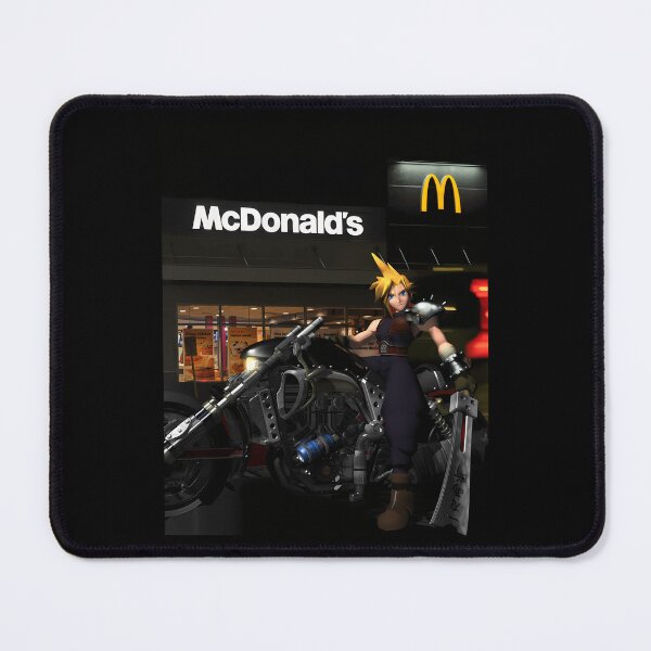 Item preview, Final Fantasy Cloud McDonald's Meme designed and sold by JustPOD.